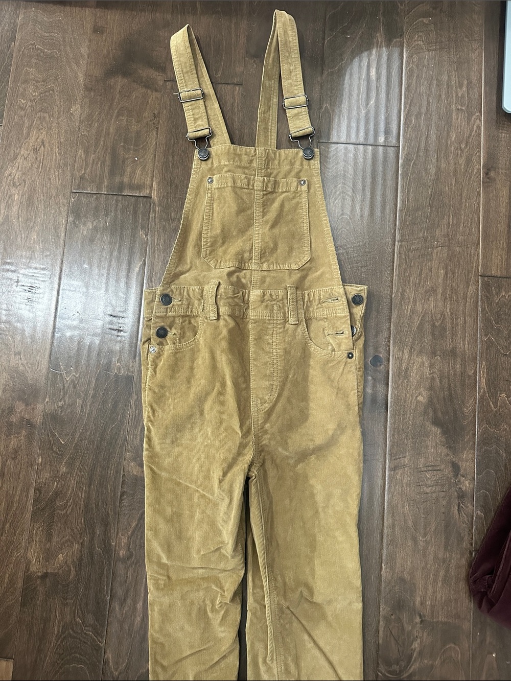 Free people Corduroy Overalls in -olive green